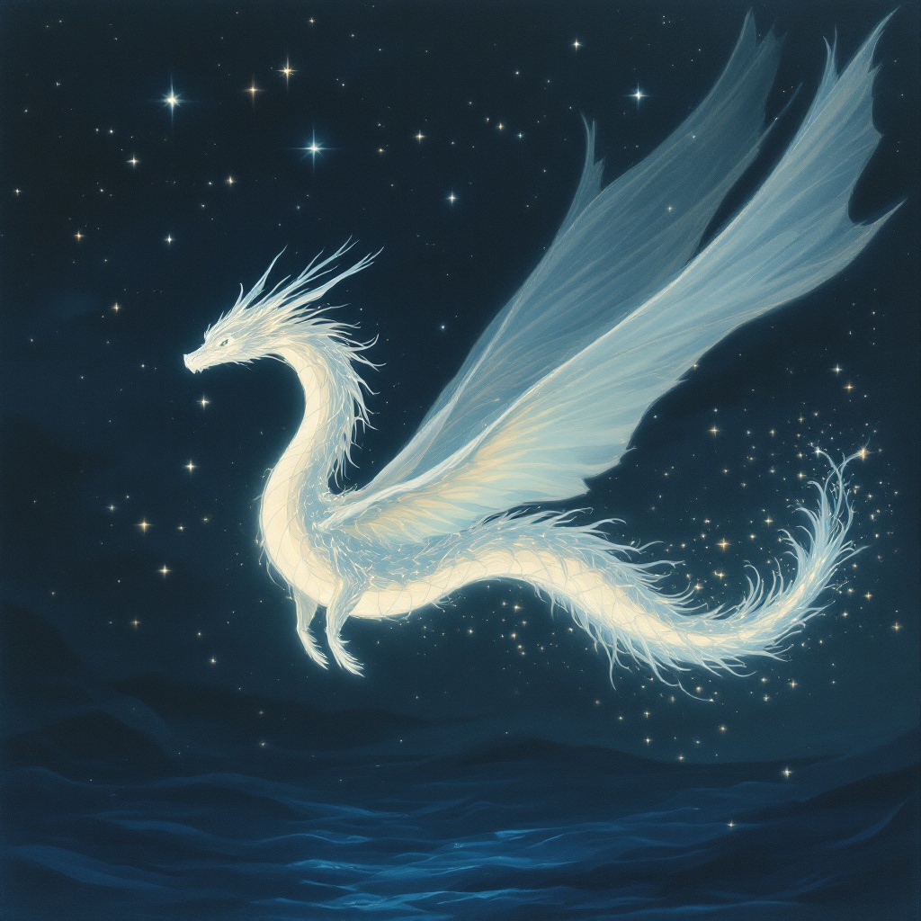 Guanghan Lucerna — the moon-dragon of JADA, the white keeper of the night watch, her pale luminescence reflecting on the waters of San Diego Bay